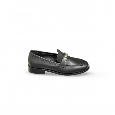 CHANEL BLACK LEATHER LOAFERS PHARRELL 